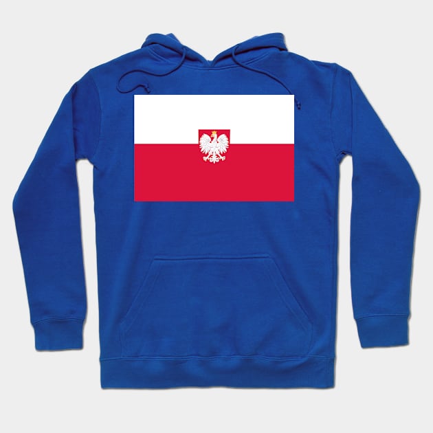 Poland Flag - Polish Eagle Hoodie by Historia